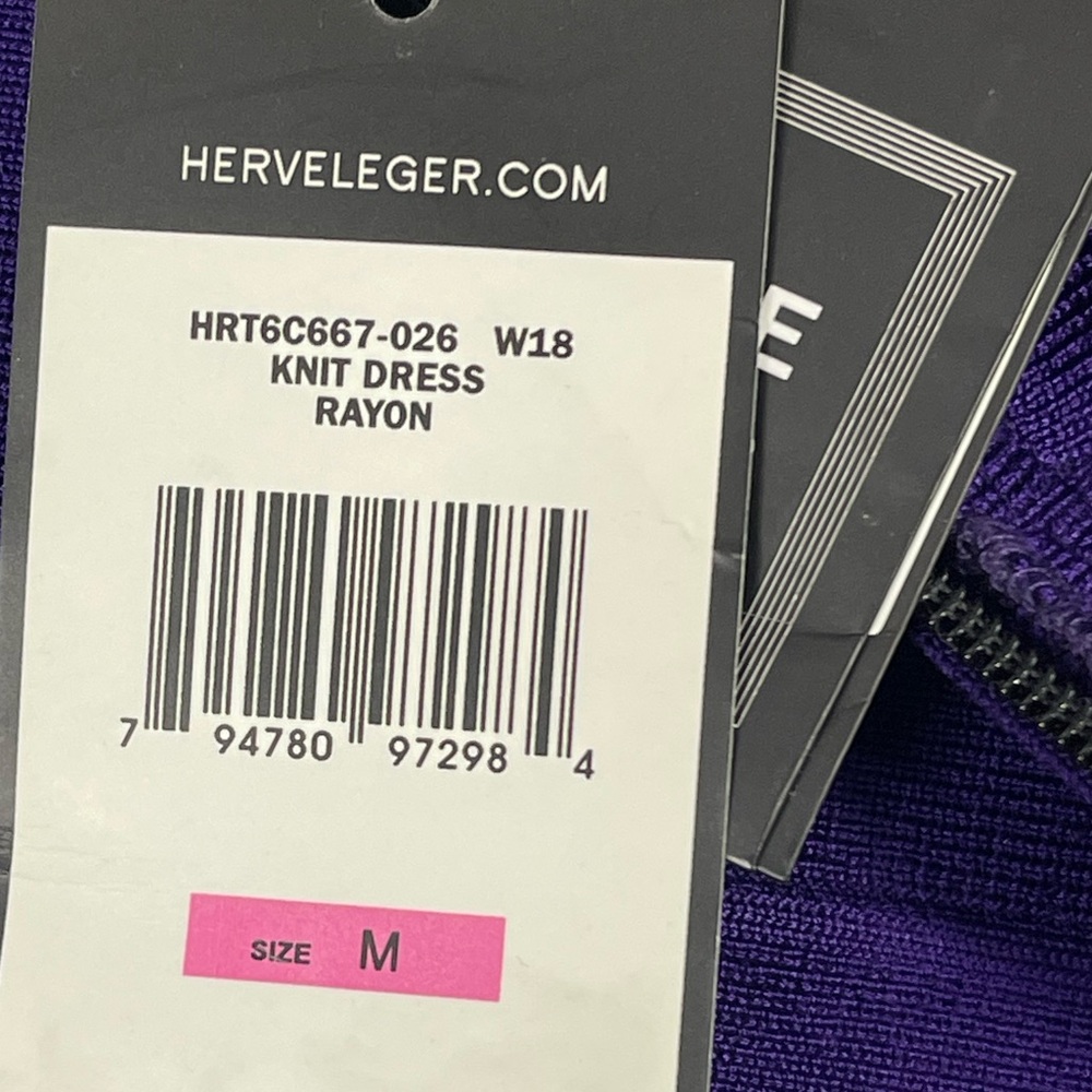 Herve leger Purple Women's Dress. M - Picture 8 of 9